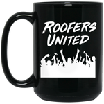Roofers Hands Up - Black Mug