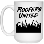 Roofers Hands Up - White Mug