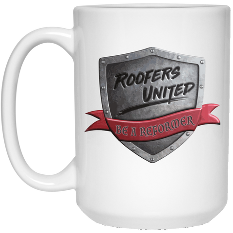Roofers Shield - White Mug