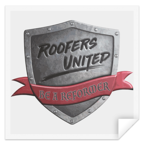 Roofers Shield - STSQ Square Sticker
