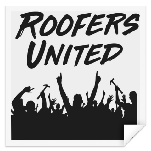 Roofers Hands Up - STSQ Square Sticker